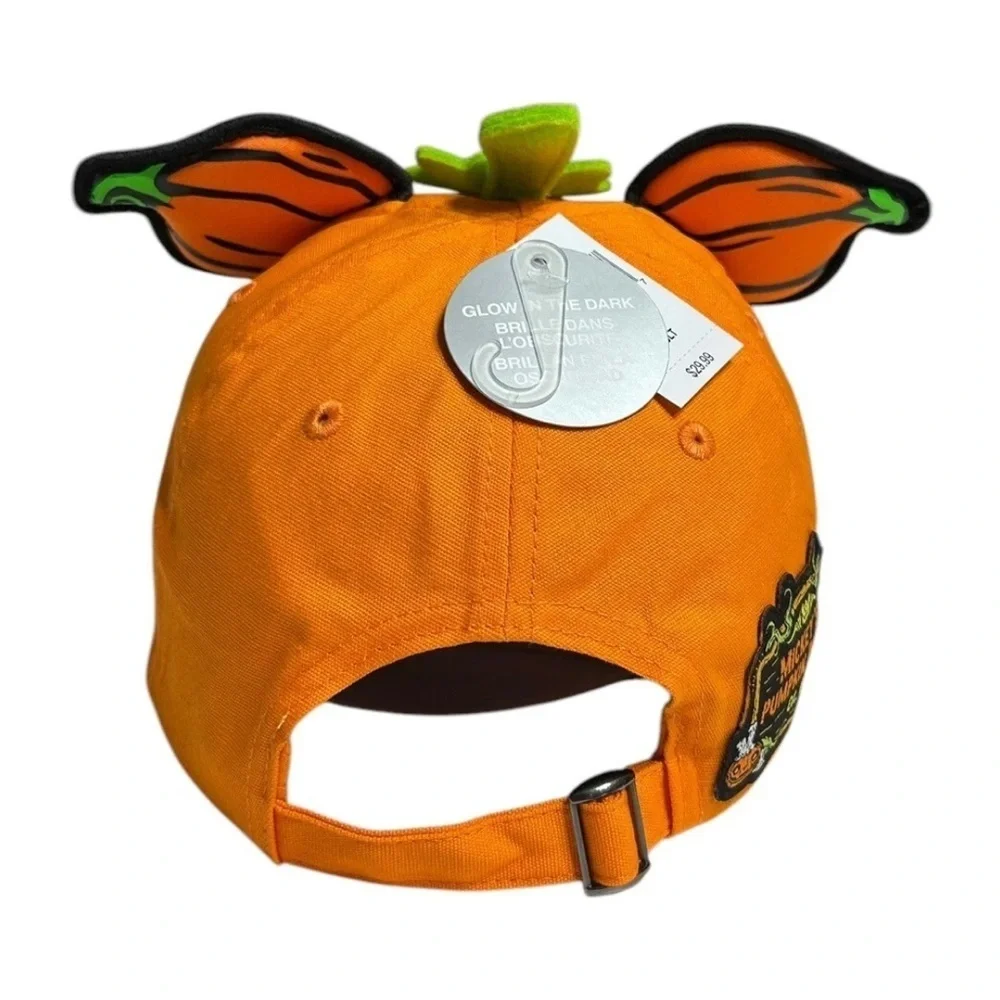 Adult Disney Mickey 2024 Pumpkin Glow-In-The-Dark Baseball Hat - NWT